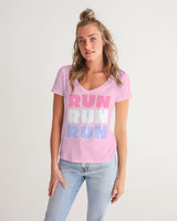 Run Run Run V-neck Tee