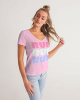 Run Run Run V-neck Tee