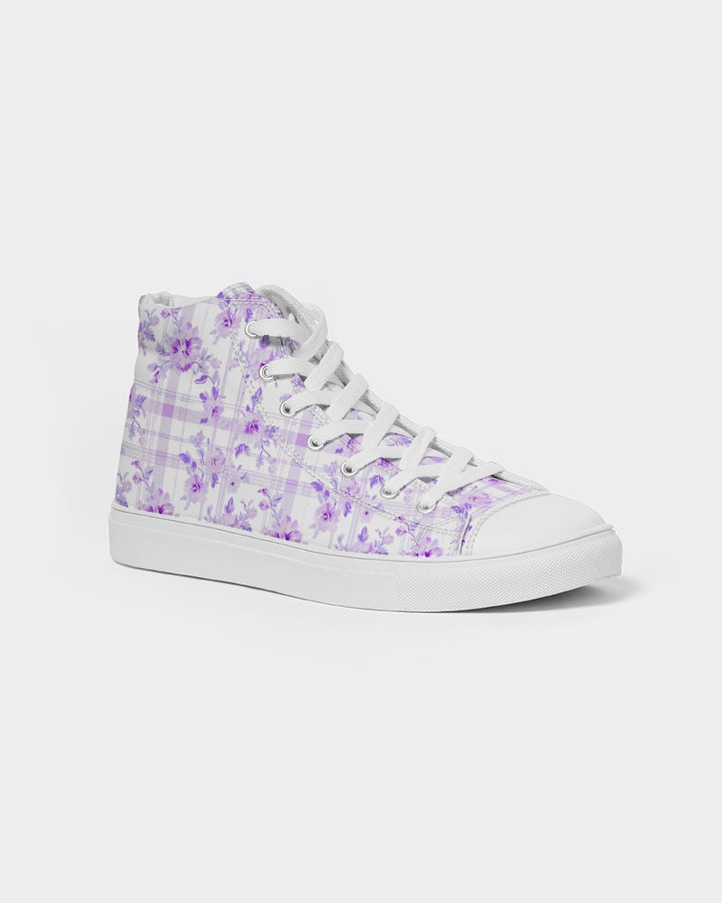 Lavender Bloom High Tops Women's Hightop Canvas Shoe