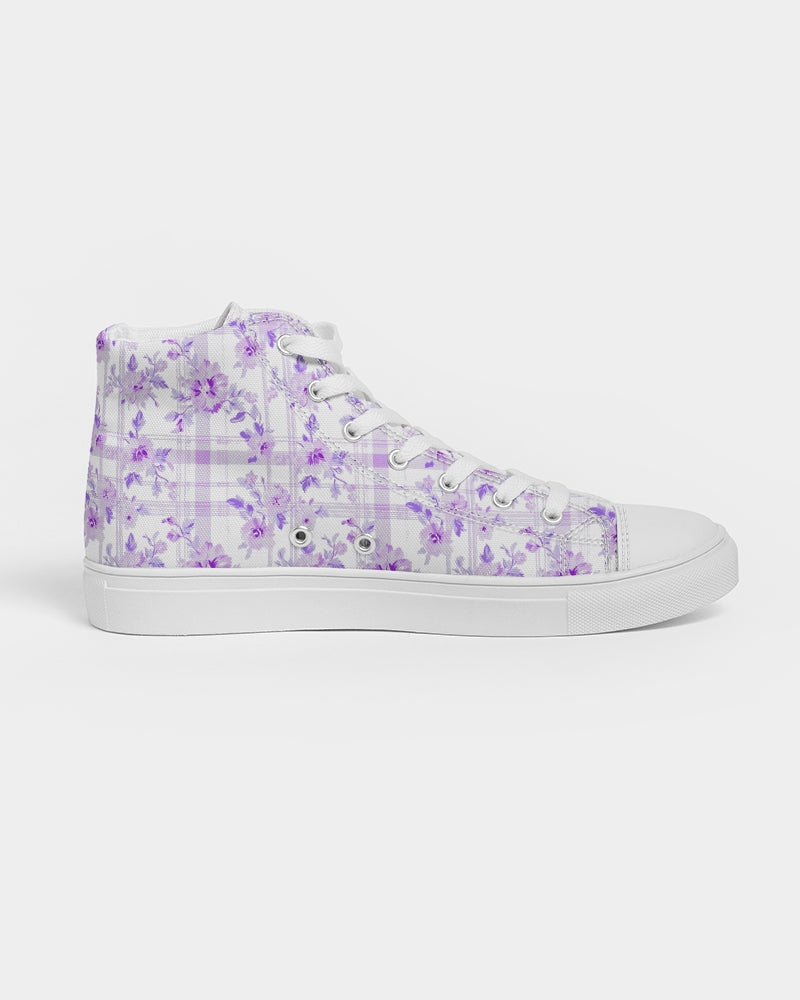 Lavender Bloom High Tops Women's Hightop Canvas Shoe