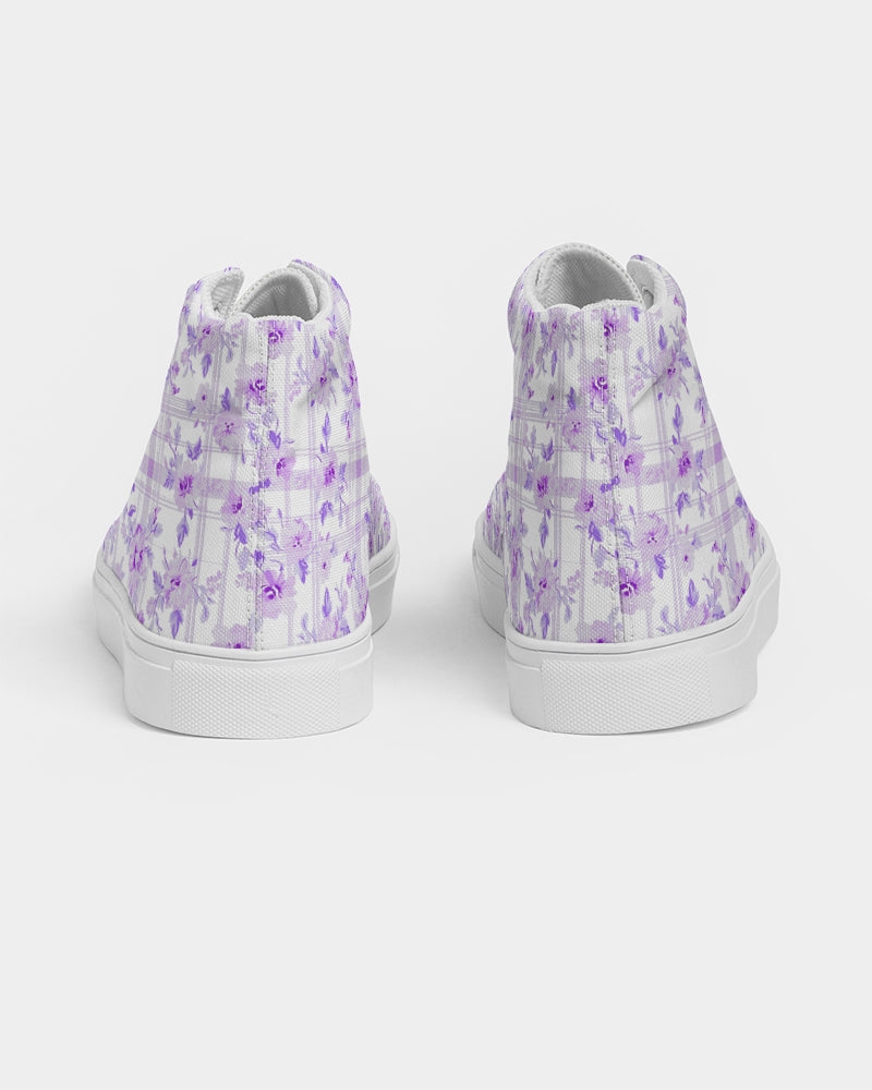 Lavender Bloom High Tops Women's Hightop Canvas Shoe