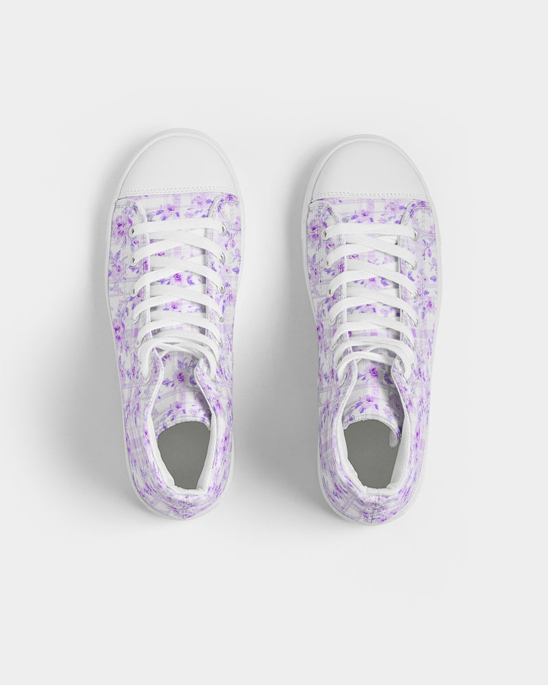 Lavender Bloom High Tops Women's Hightop Canvas Shoe